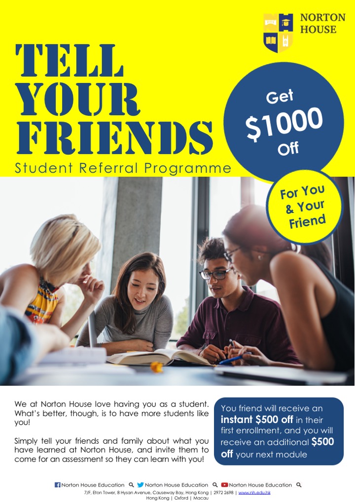 Join Norton House Student Referral Programme and Get the $1000 Discount ...